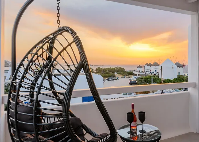 Sunset Windmills Mykonos Town